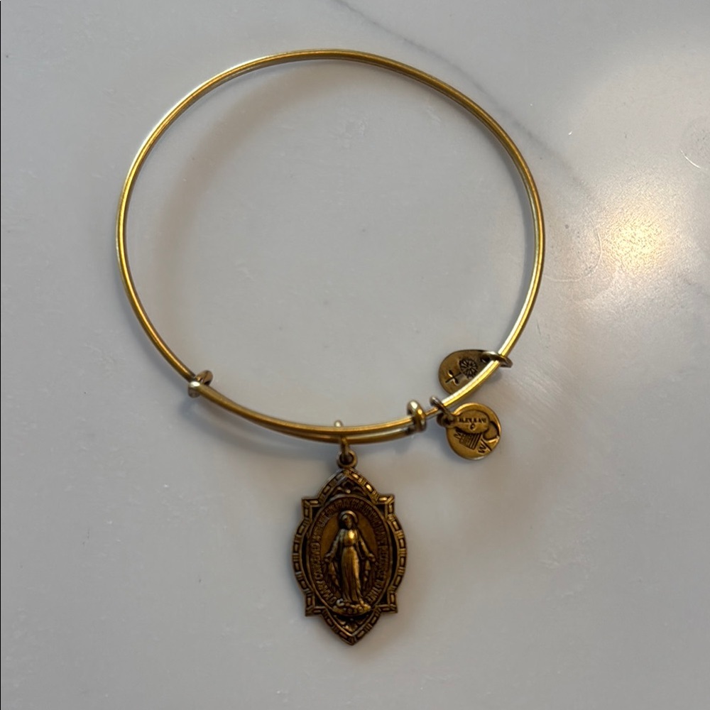 Gold-Tone Charm Bangle Bracelet